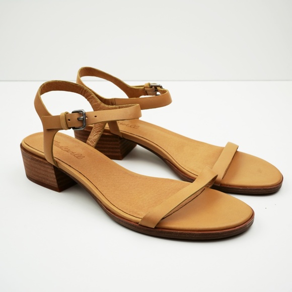 New MADEWELL The Louise Sandal in Leather Earthen Sand - Picture 5 of 6